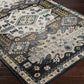 Boutique Rugs Rugs Cabacungan Black & Blue Washable Area Rug