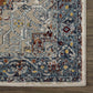 Boutique Rugs Rugs Cabacungan Blue & Rust Washable Area Rug