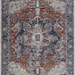 Boutique Rugs Rugs Cabacungan Blue & Rust Washable Area Rug