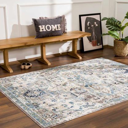 Boutique Rugs Rugs Cabacungan Gray & Blue Washable Area Rug