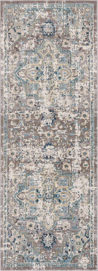 Boutique Rugs Rugs Cabacungan Gray & Blue Washable Area Rug