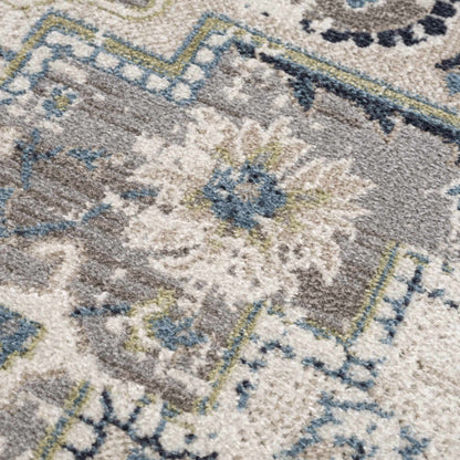 Boutique Rugs Rugs Cabacungan Gray & Blue Washable Area Rug