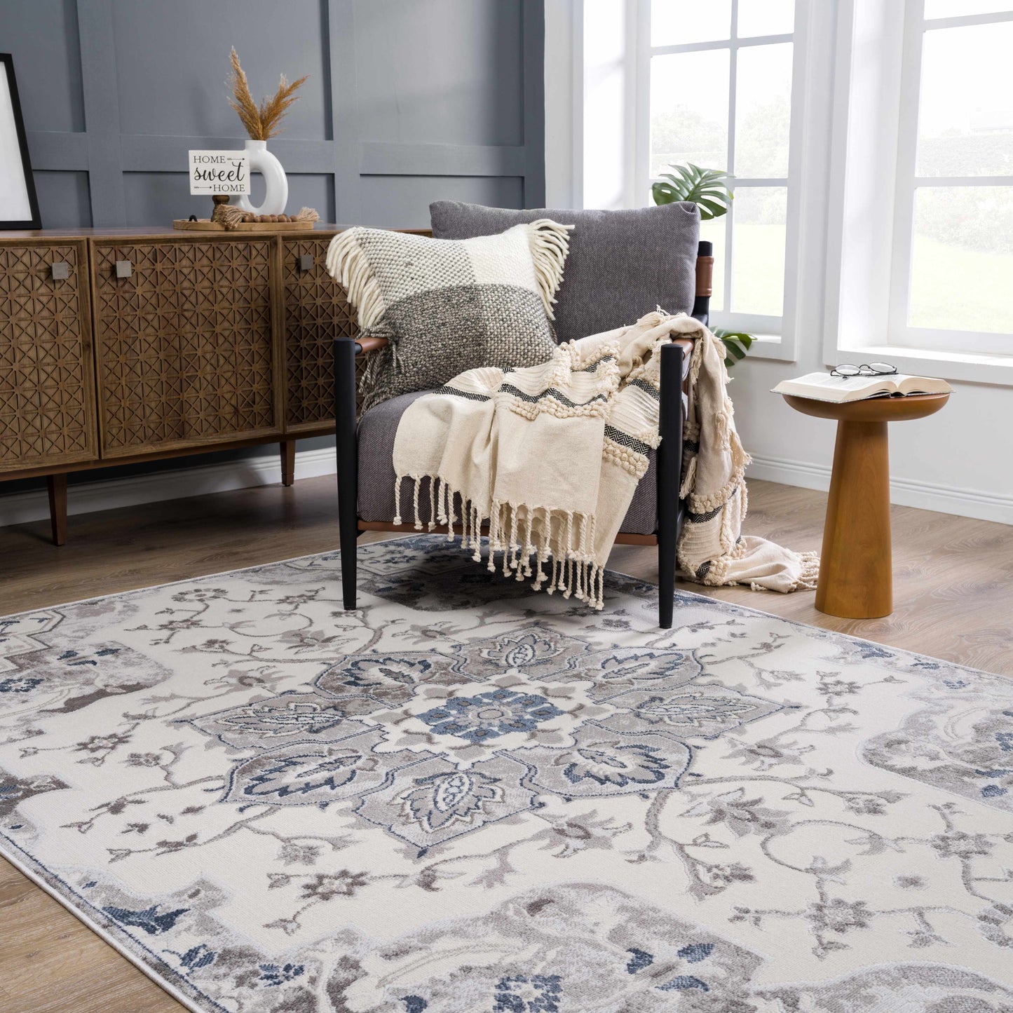 Boutique Rugs Rugs Calum Blue & Gray Area Rug