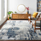 Boutique Rugs Rugs Campsall Gray&Blue Abstract Area Rug