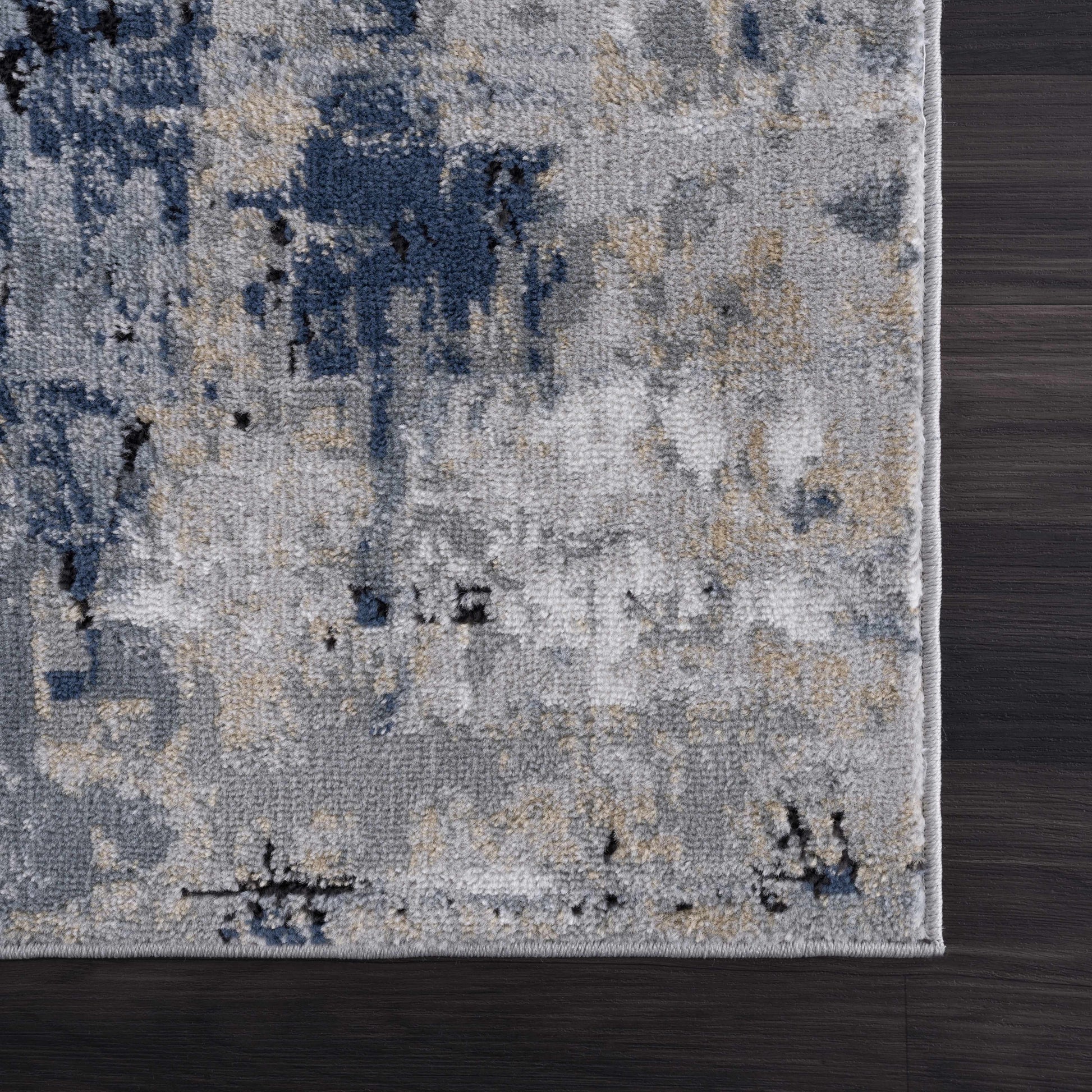 Boutique Rugs Rugs Campsall Gray&Blue Abstract Area Rug