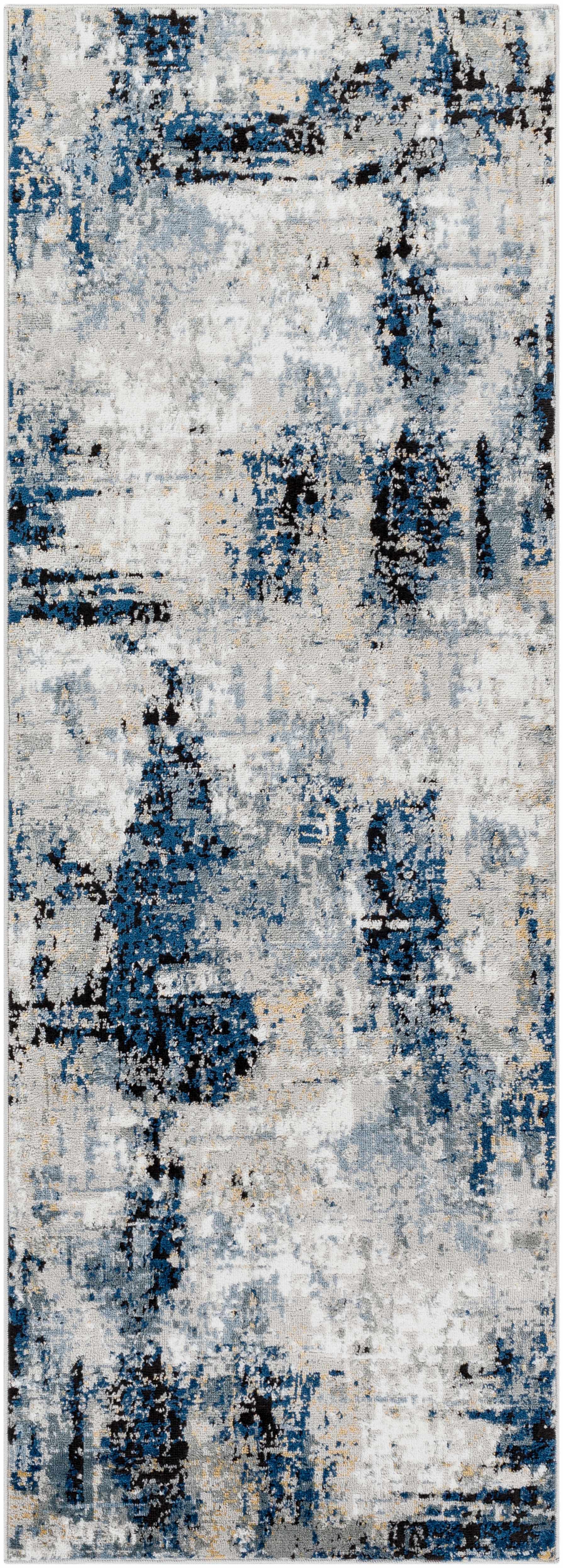 Boutique Rugs Rugs Campsall Gray&Blue Abstract Area Rug