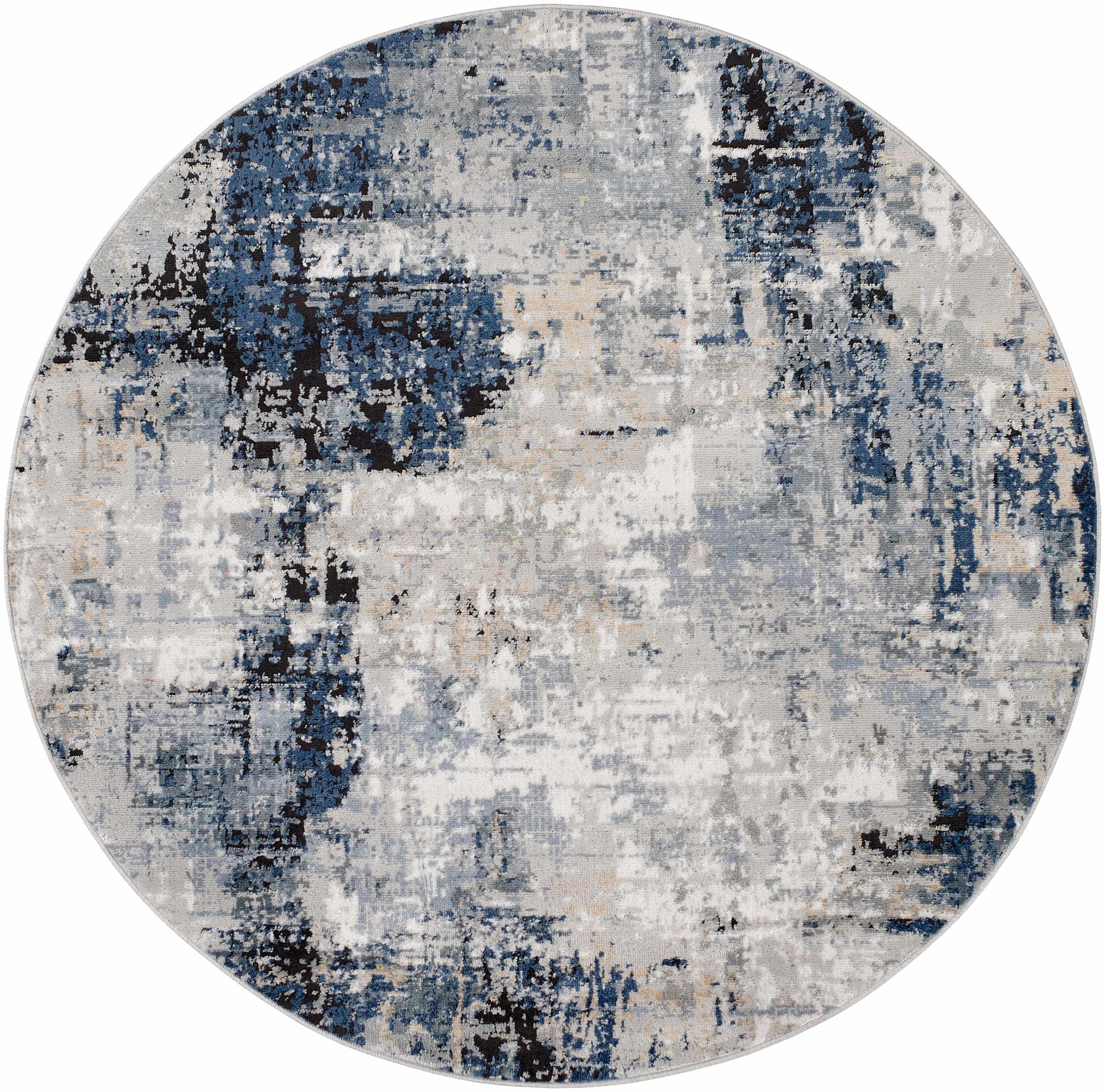 Boutique Rugs Rugs Campsall Gray&Blue Abstract Area Rug