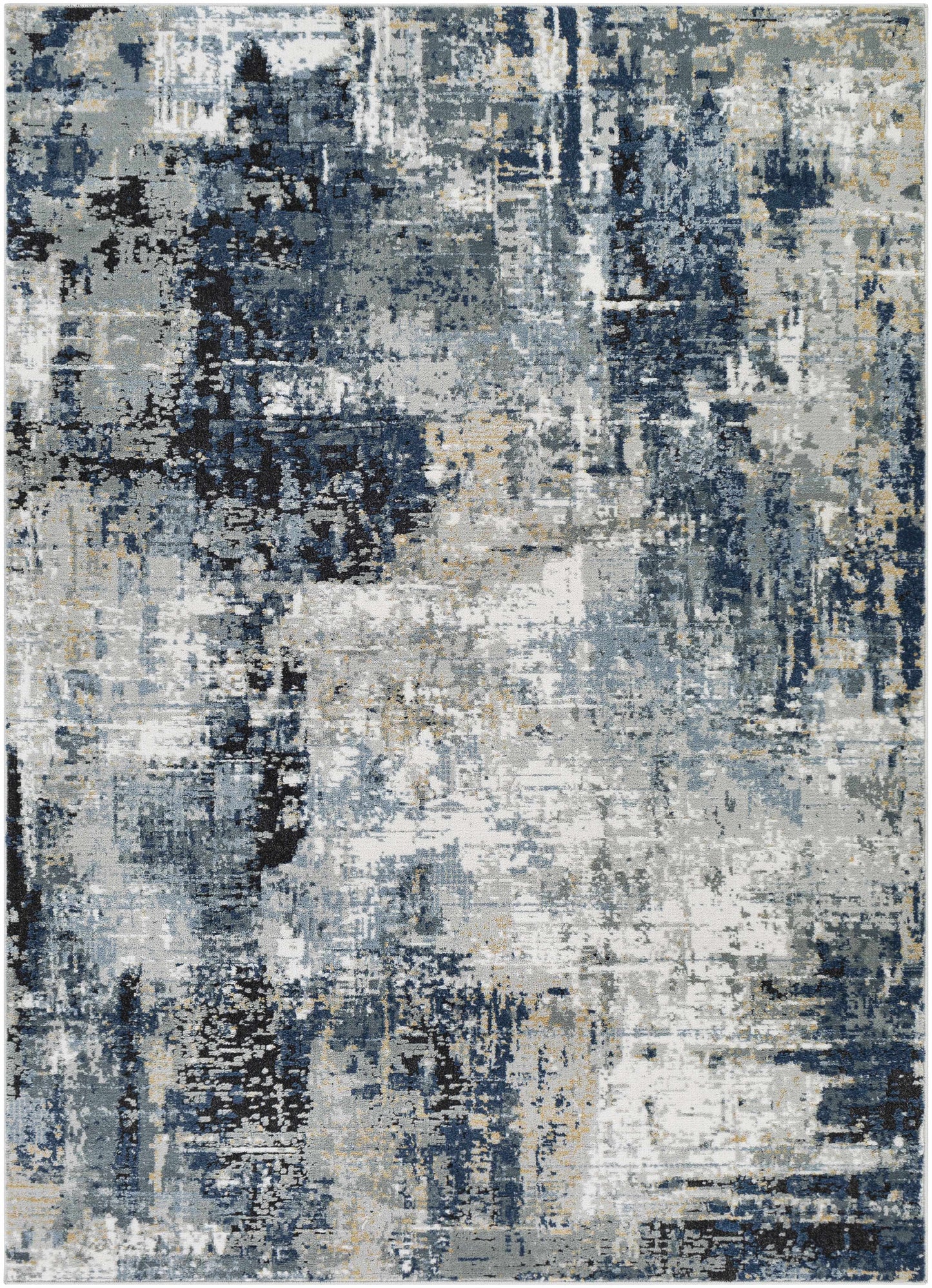 Boutique Rugs Rugs Campsall Gray&Blue Abstract Area Rug