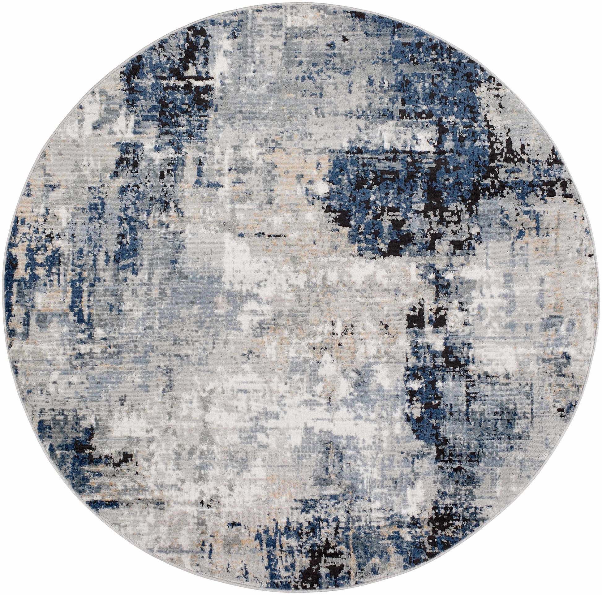 Boutique Rugs Rugs Campsall Gray&Blue Abstract Area Rug