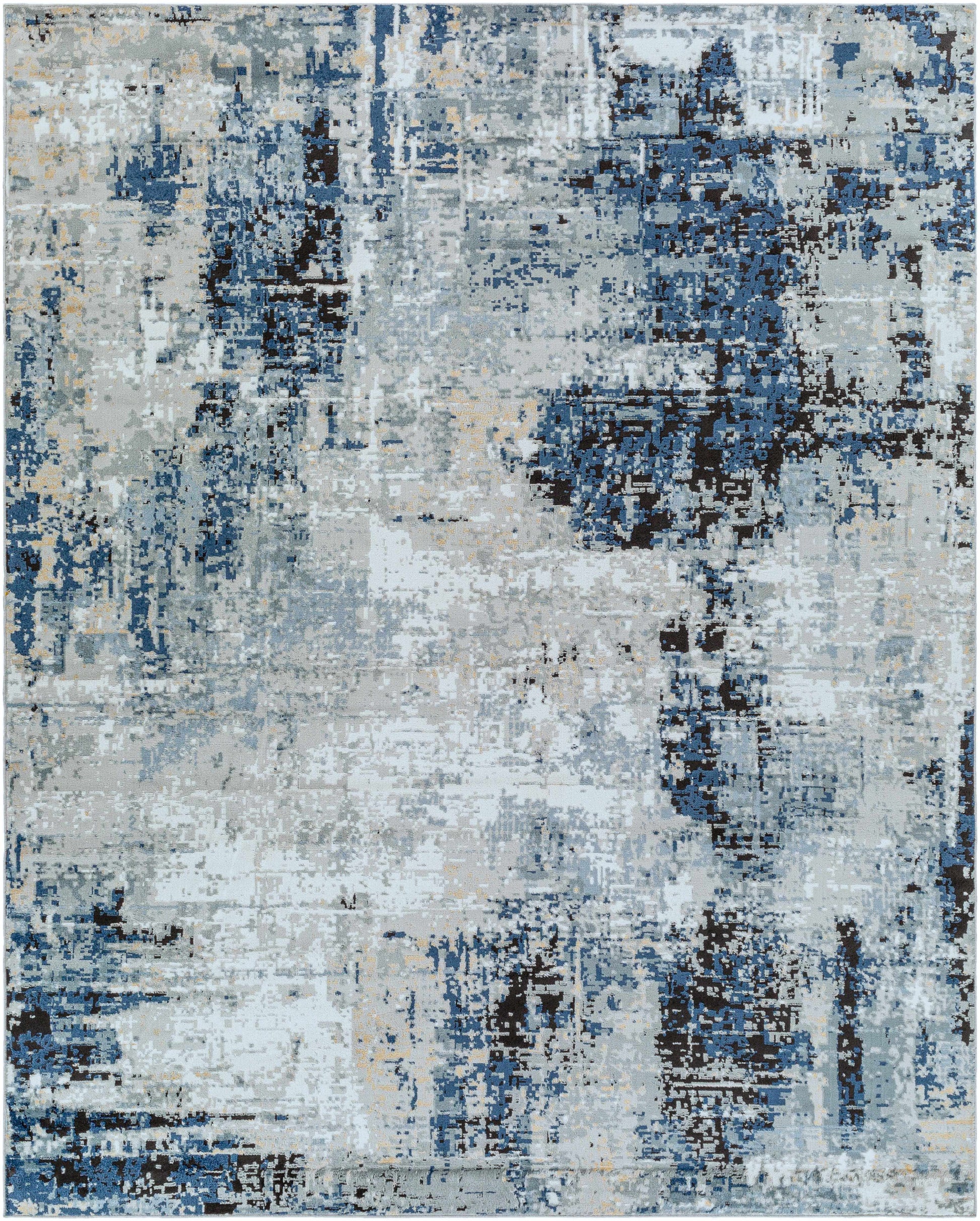 Boutique Rugs Rugs 7'10" x 10' Rectangle Campsall Gray&Blue Abstract Area Rug