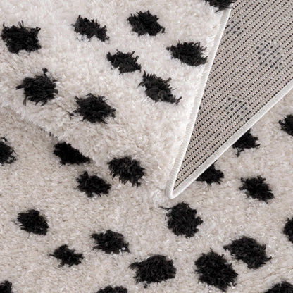 Boutique Rugs Rugs Cansu Black & White Dotted Area Rug