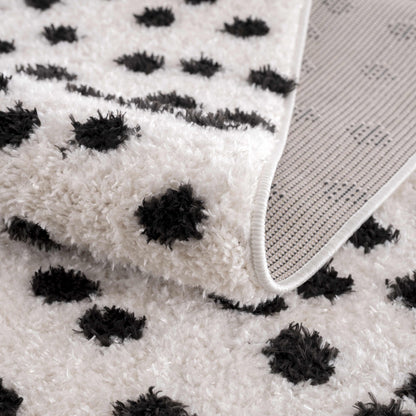 Boutique Rugs Rugs Cansu Black & White Dotted Area Rug