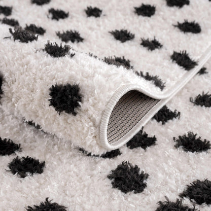 Boutique Rugs Rugs Cansu Black & White Dotted Area Rug