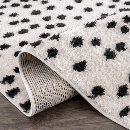 Boutique Rugs Rugs Cansu Black & White Dotted Area Rug