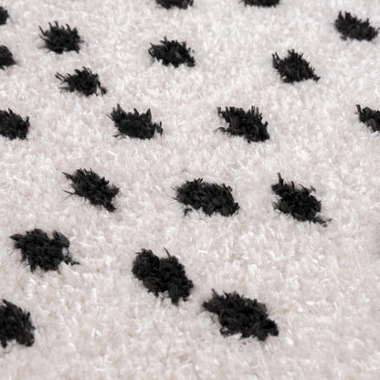 Boutique Rugs Rugs Cansu Black & White Dotted Area Rug