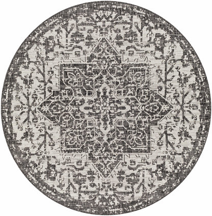 Boutique Rugs Rugs 5'3" Round Charcoal Kilmacolm Area Rug