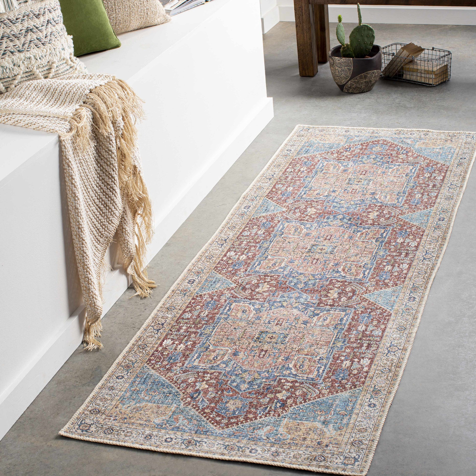 Boutique Rugs Rugs Como Washable Runner & Area Rug