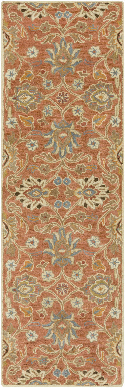 Boutique Rugs Rugs 2'6" x 8' Runner Conesus Burnt Orange 1112 Wool Area Rug