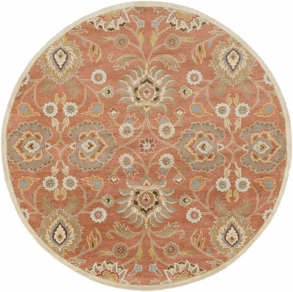 Boutique Rugs Rugs 8' Round Conesus Burnt Orange 1112 Wool Area Rug