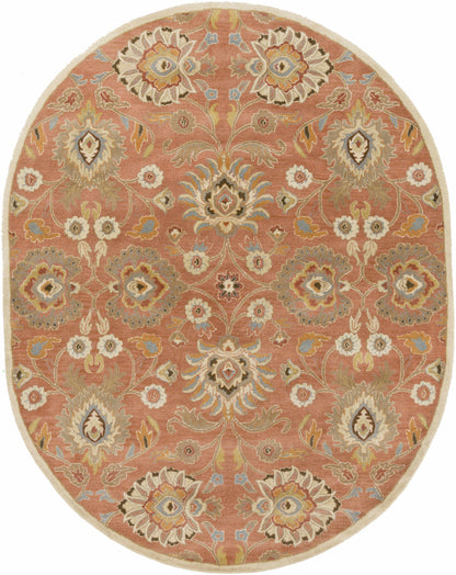 Boutique Rugs Rugs 8' x 10' Oval Conesus Burnt Orange 1112 Wool Area Rug