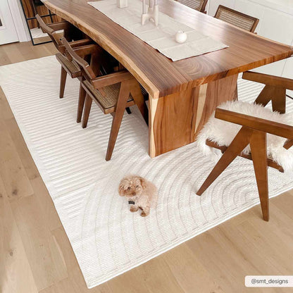 Boutique Rugs Rugs Deron White Washable Area Rug