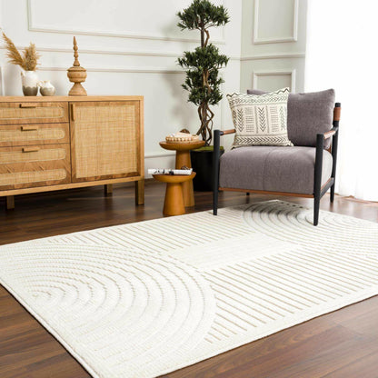 Boutique Rugs Rugs 5' x 7'2" Rectangle Deron White Washable Area Rug