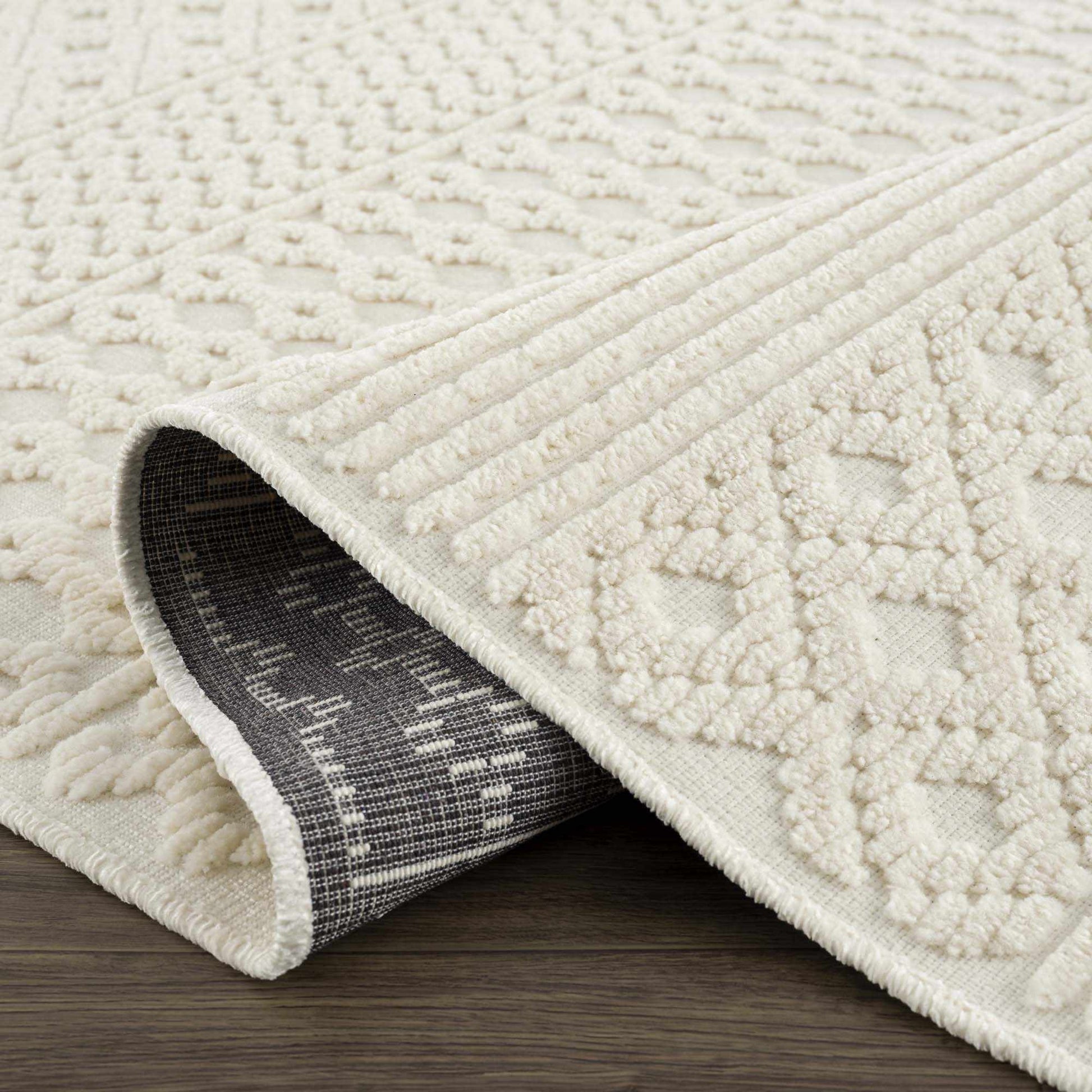 Boutique Rugs Rugs Drago White Washable Area Rug