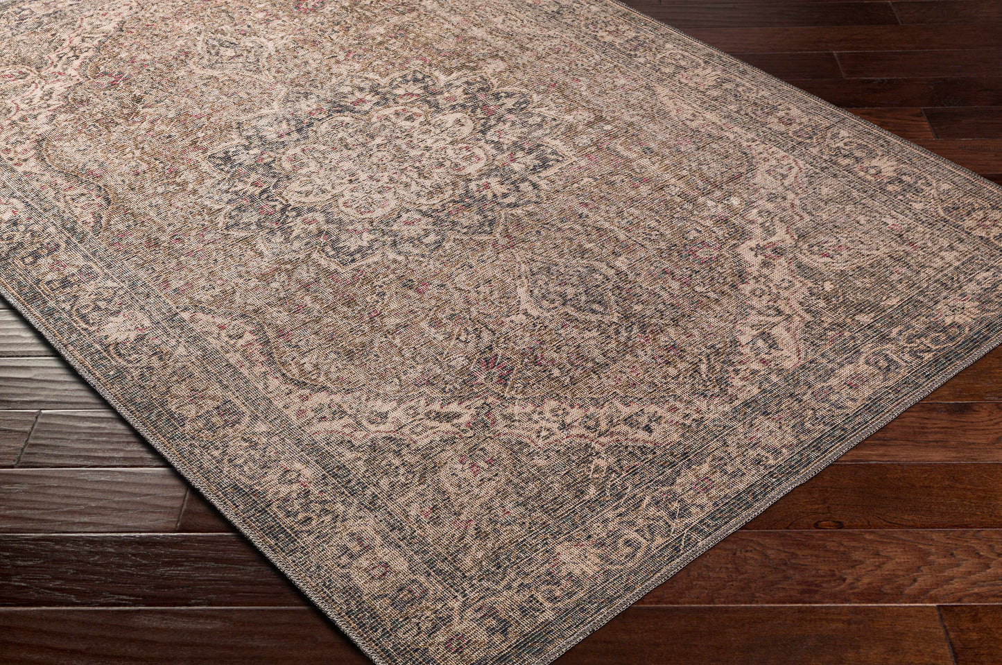 Boutique Rugs Rugs Dusty Sage Greenpoint Medallion Washable Area Rug