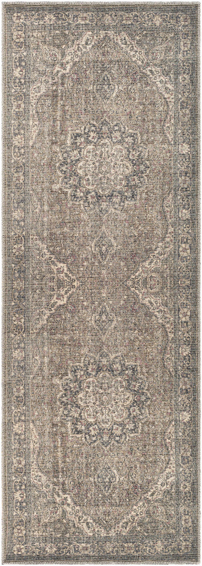 Boutique Rugs Rugs Dusty Sage Greenpoint Medallion Washable Area Rug