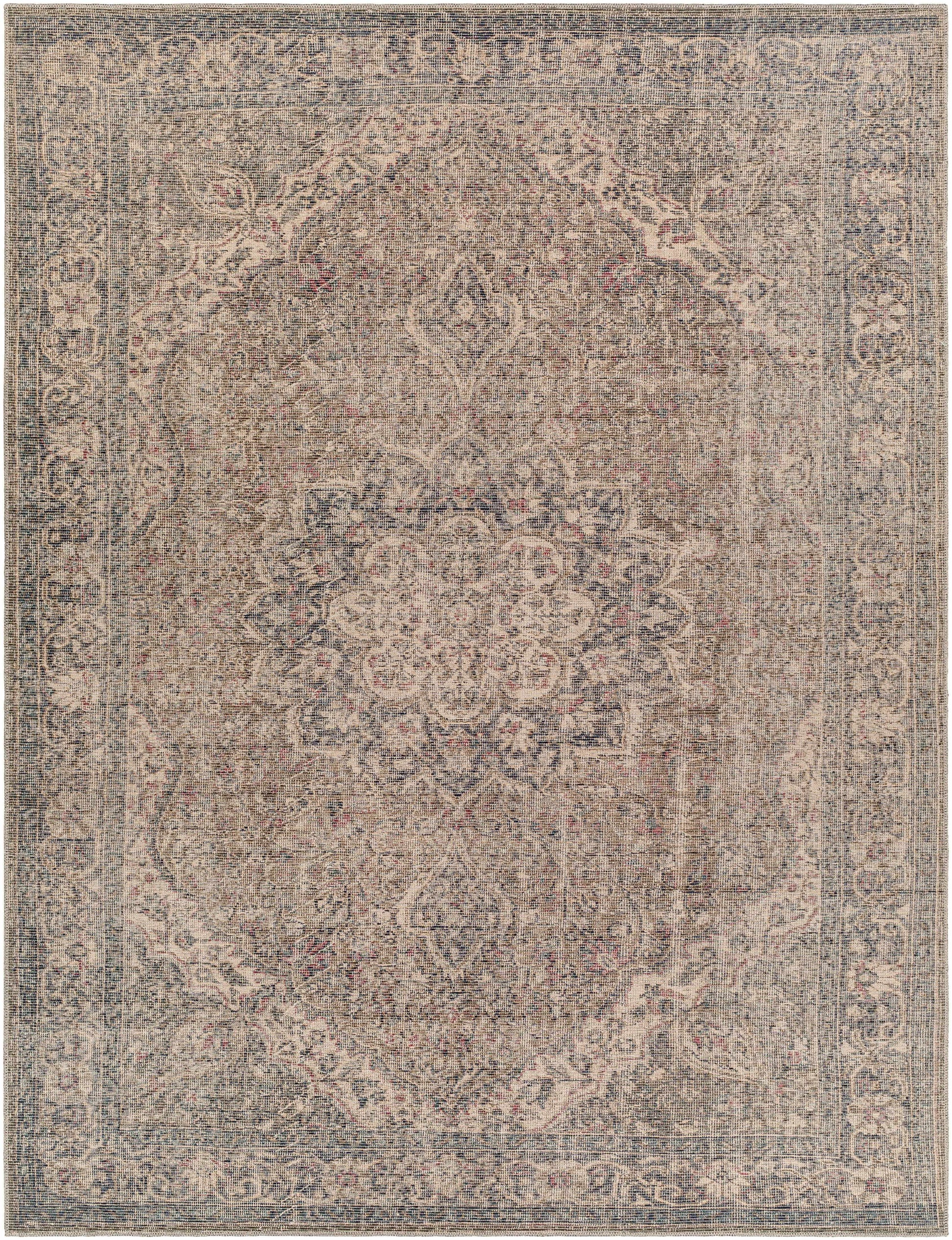 Boutique Rugs Rugs Dusty Sage Greenpoint Medallion Washable Area Rug