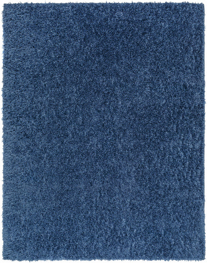 Boutique Rugs Rugs 4' x 5'7" Rectangle Faina Solid Dark Blue Shag Rug Washable