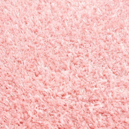 Boutique Rugs Rugs Faina Solid Pink Shag Rug Washable