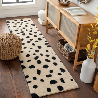 Boutique Rugs Rugs Guiseley Dalmatian Wool Area Rug