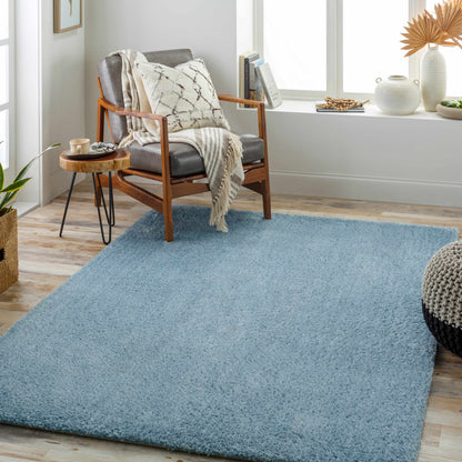 Boutique Rugs Rugs Heavenly Solid Blue Plush Rug