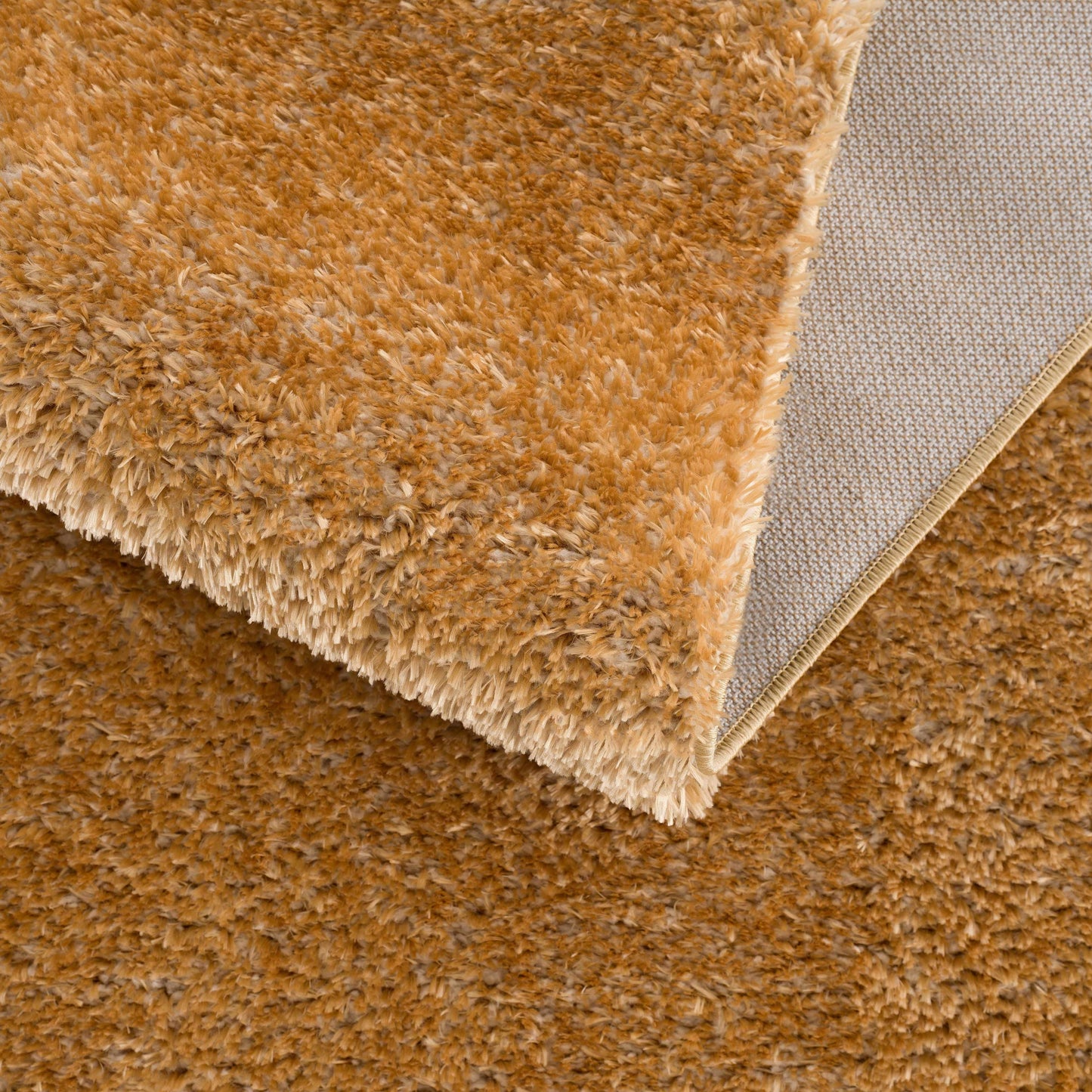 Boutique Rugs Rugs Heavenly Solid Mustard Plush Rug