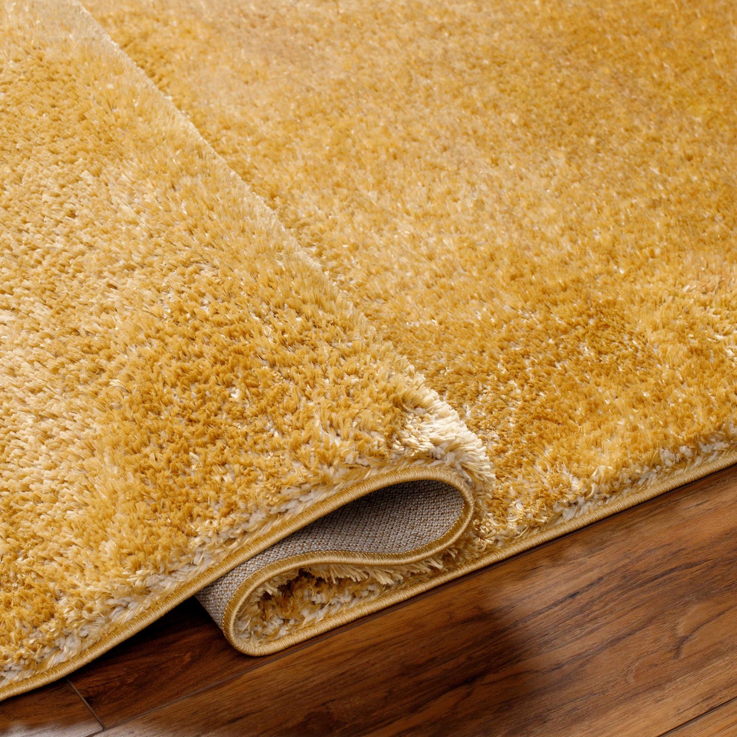 Boutique Rugs Rugs Heavenly Solid Mustard Plush Rug