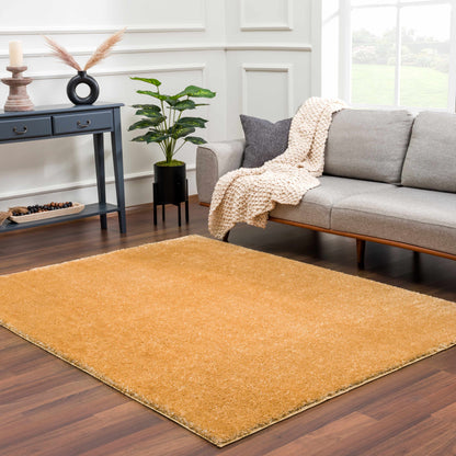 Boutique Rugs Rugs Heavenly Solid Mustard Plush Rug