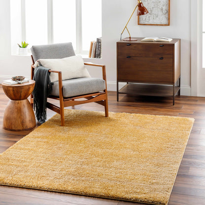 Boutique Rugs Rugs Heavenly Solid Mustard Plush Rug