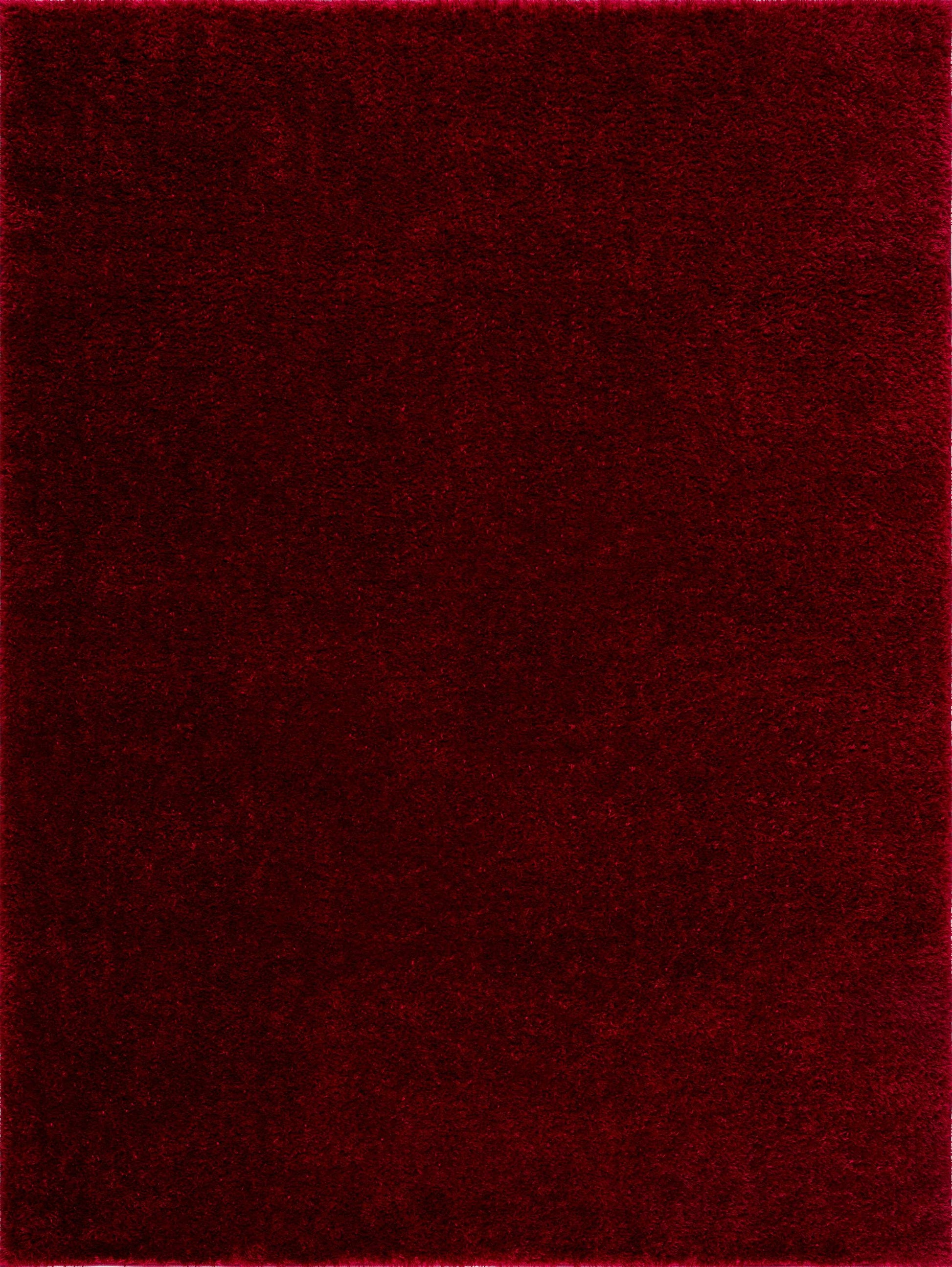 Boutique Rugs Rugs 5'3" x 7' Rectangle Heavenly Solid Red Plush Rug