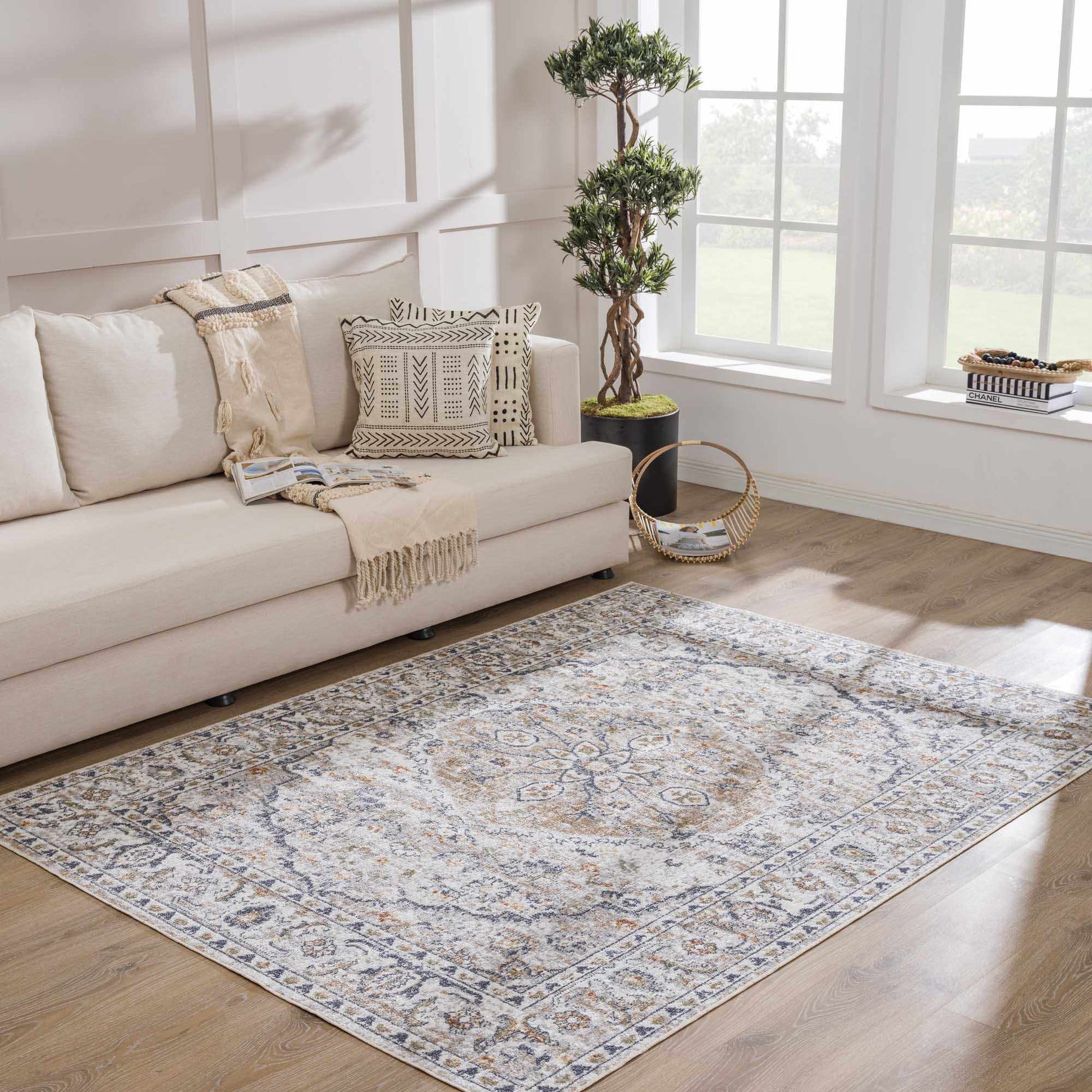 Boutique Rugs Rugs Hiti Cream Washable Performance Rug