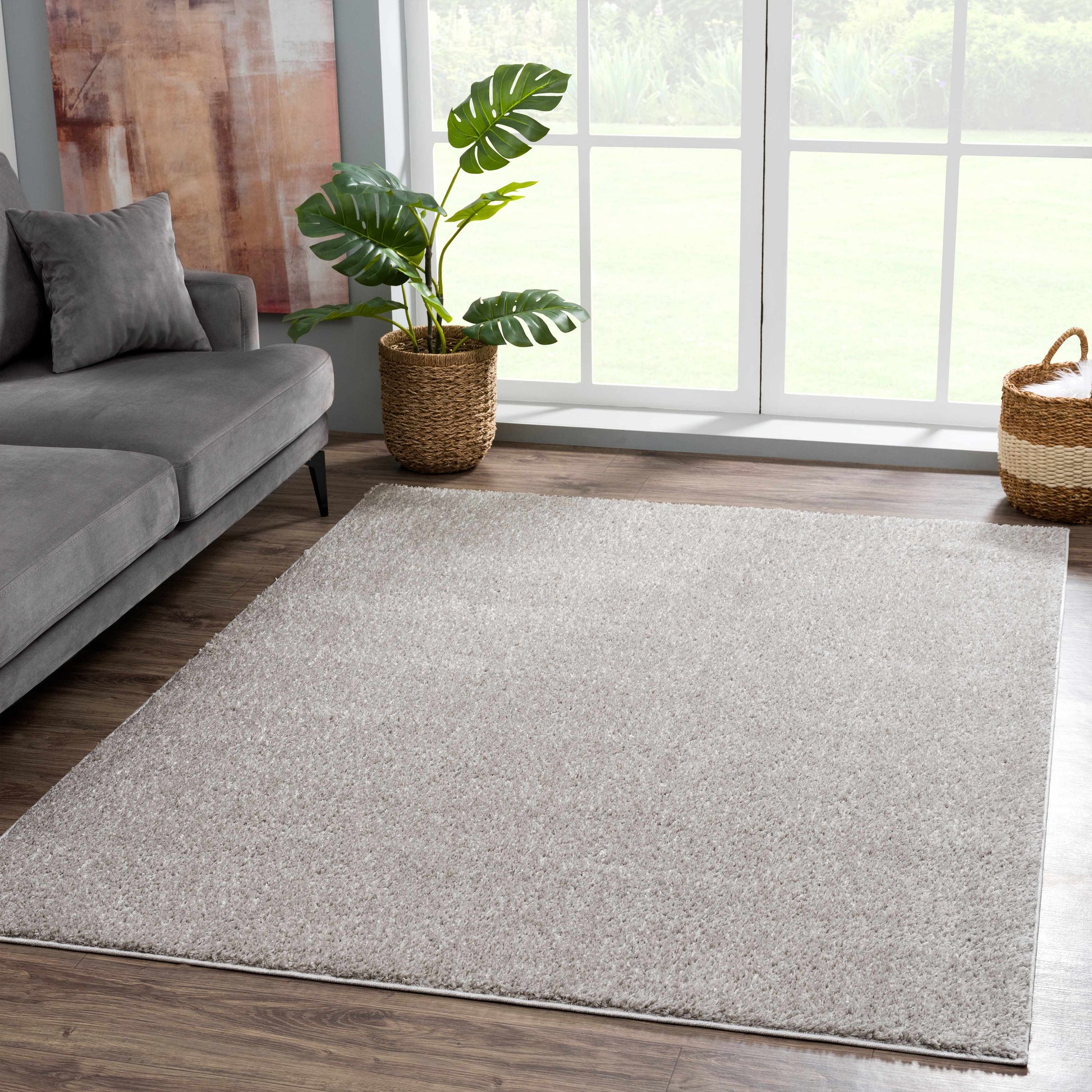 Boutique Rugs Rugs Judy Light Gray Washable Area Rug