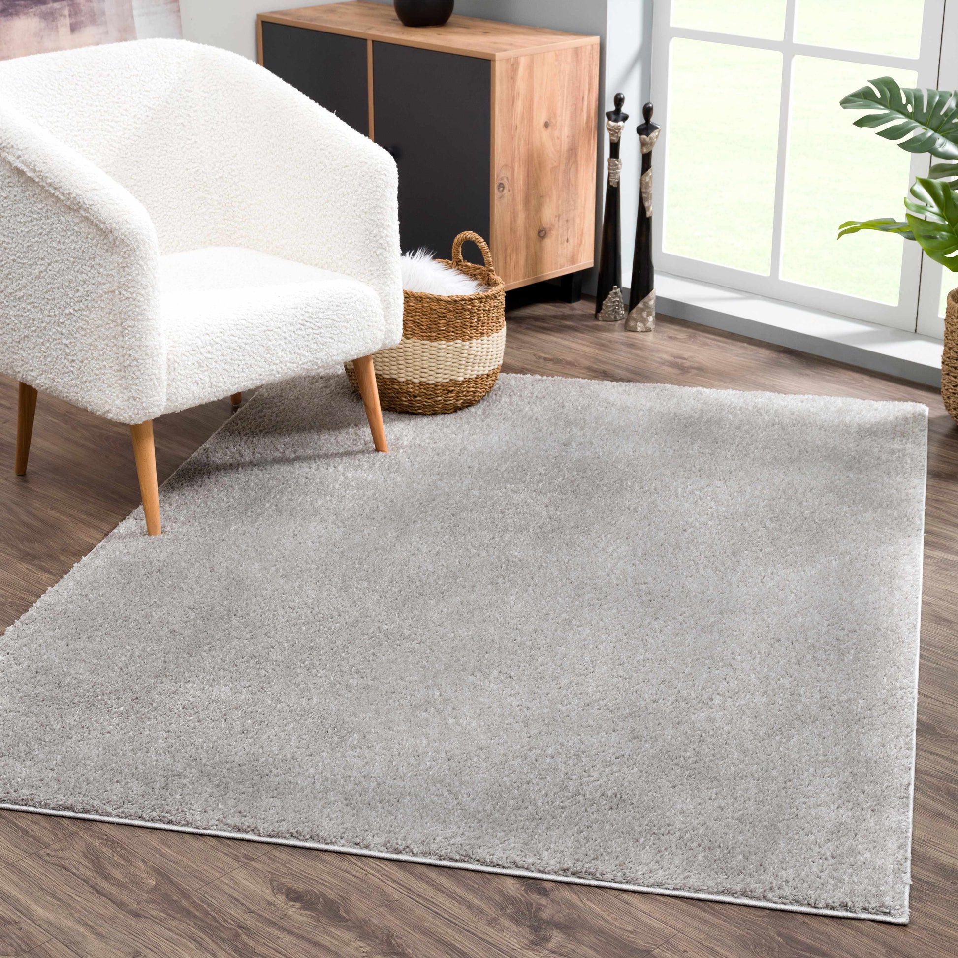 Boutique Rugs Rugs 2'3" x 3'9" Rectangle Judy Light Gray Washable Area Rug