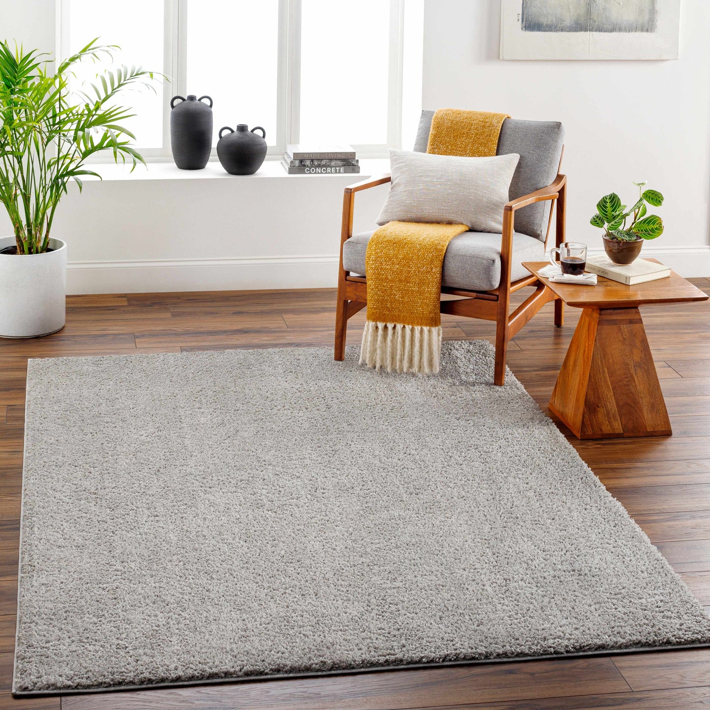 Boutique Rugs Rugs Judy Light Gray Washable Area Rug