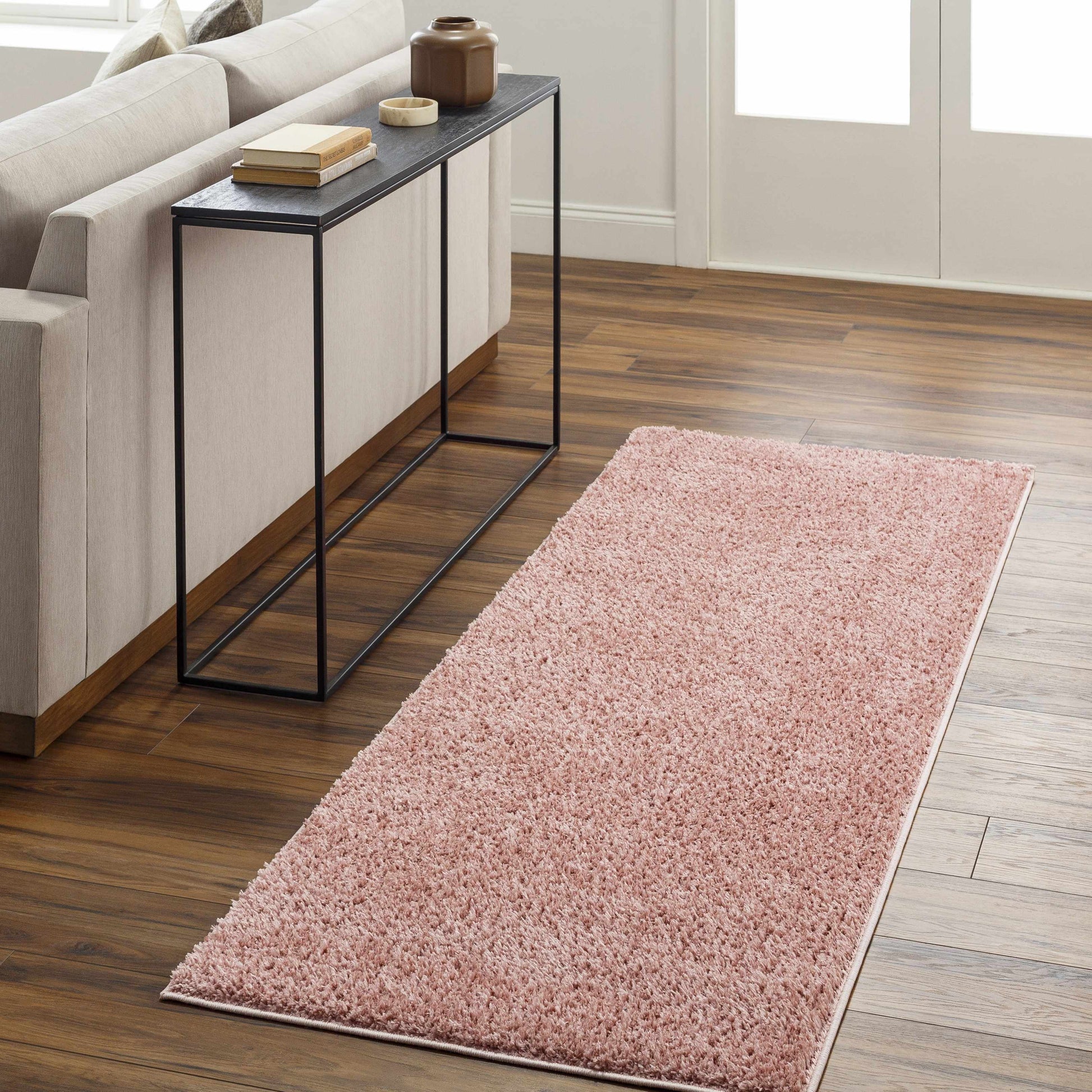 Boutique Rugs Rugs Judy Pink Washable Plush Rug