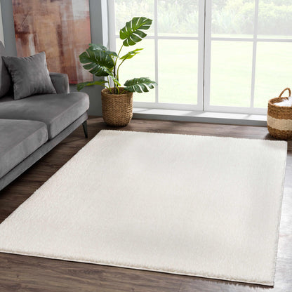 Boutique Rugs Rugs Judy Solid White Washable Rug