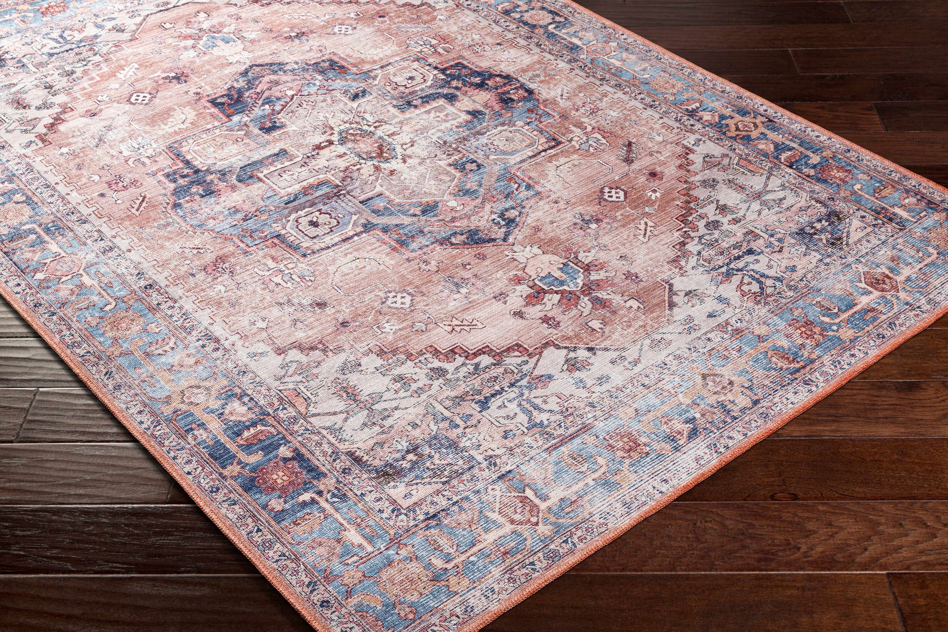 Boutique Rugs Rugs Kera Rust Washable Area Rug