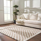 Boutique Rugs Rugs Kieu Light Gray & Taupe Checkered Area Rug