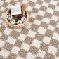 Boutique Rugs Rugs Kieu Light Gray & Taupe Checkered Area Rug