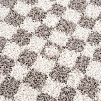 Boutique Rugs Rugs Kieu Taupe Checkered Area Rug