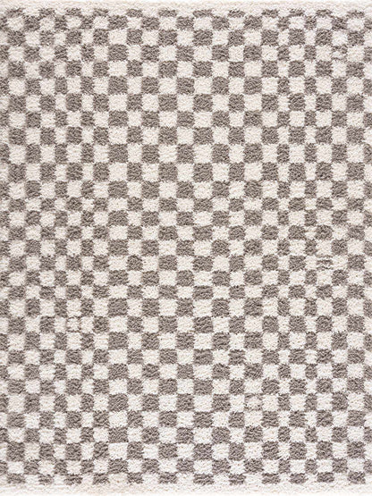 Boutique Rugs Rugs Kieu Taupe Checkered Area Rug